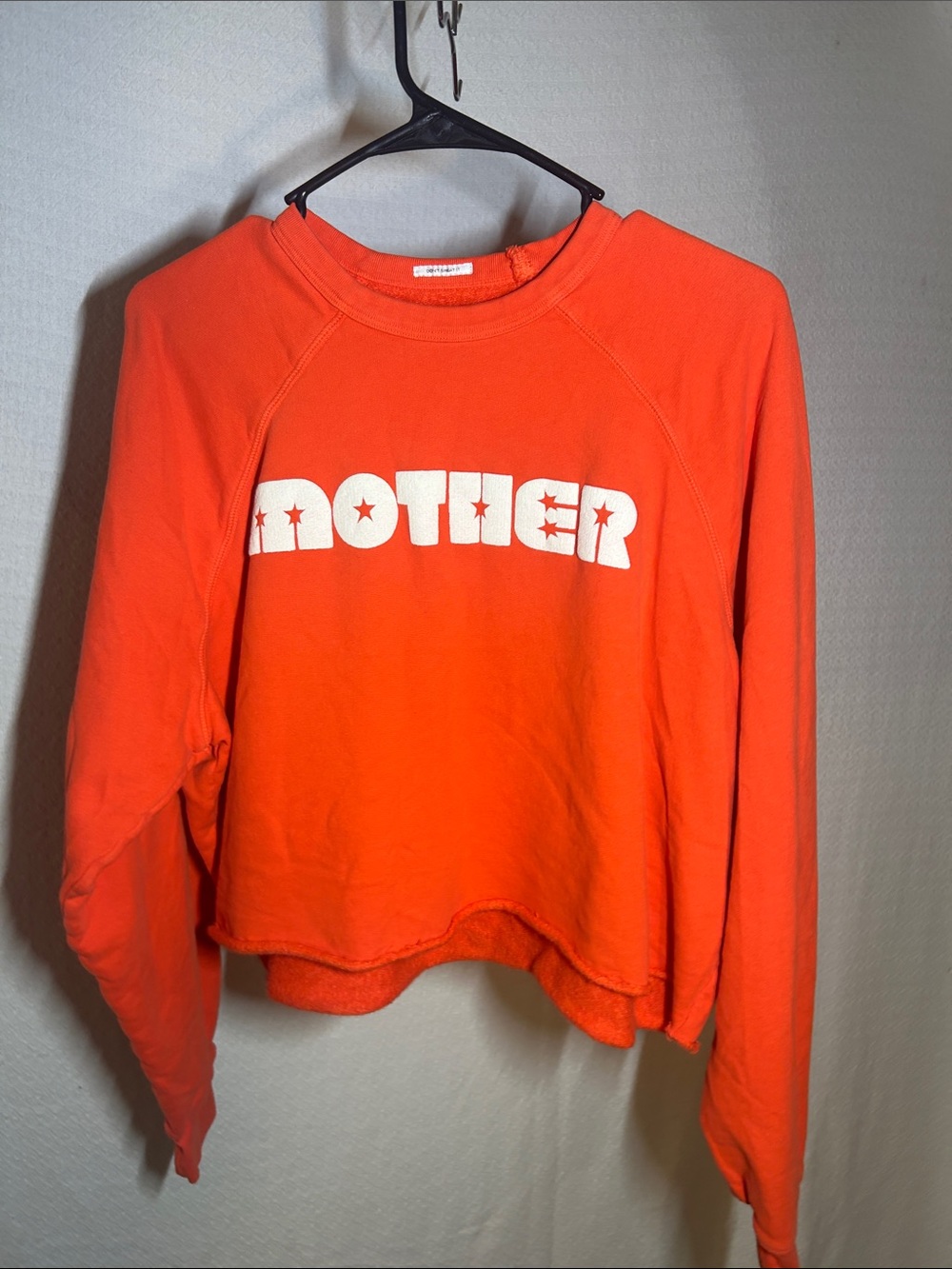 MOTHER Orange Kids Graphic Pullover Sweatshirt
